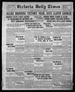 Allies Bringing Victory Near, Says Lloyd George