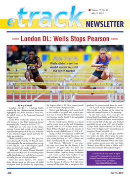 — London DL: Wells Stops Pearson —