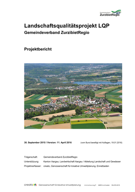 Landschaftsqualitätsprojekt LQP Gemeindeverband Zurzibietregio