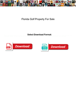 Florida Golf Property for Sale
