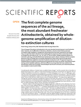 The First Complete Genome Sequences of the Aci Lineage, the Most