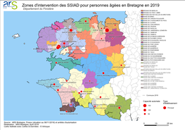 Zones D'intervention Des SSIAD Pour Personnes Âgées En Bretagne En