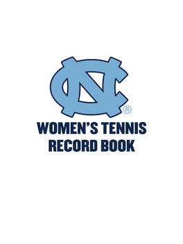 Women's Tennis Record Book