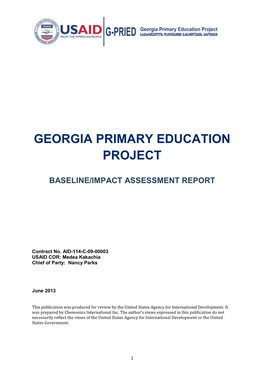 Georgia Primary Education Project