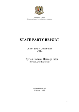 State Party Report