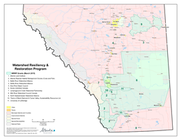 Watershed Resiliency and Restoration Program Maps