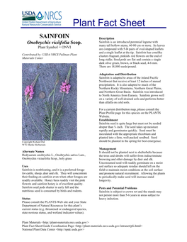 Plant Fact Sheet