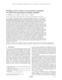 Modeling Seasonal Variations of Auroral Particle Precipitation in a Global-Scale Magnetosphere-Ionosphere Simulation M