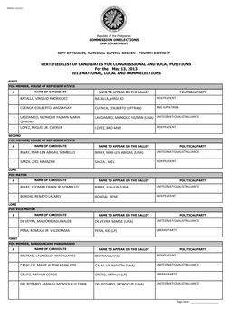 Commission on Elections Law Department