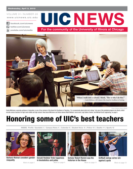 Honoring Some of UIC's Best Teachers