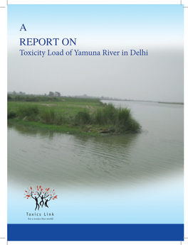 A REPORT on Toxicity Load of Yamuna River in Delhi About Toxics Link