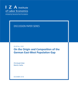 On the Origin and Composition of the German East-West Population Gap