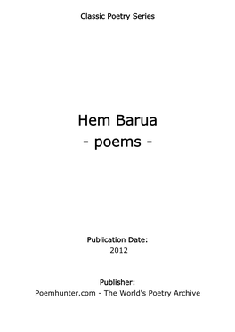 Hem Barua - Poems