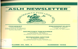 Newsletter, Vol 29 No 1, Summer 1998