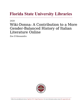 Florida State University Libraries