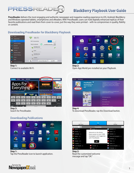 Blackberry Playbook User Guide