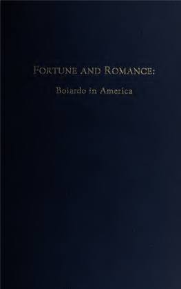 Fortune and Romance : Boiardo in America / Edited by Jo Ann Cavallo & Charles S