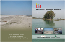 On the Brink: Water Governance in the Yamuna River Basin in Haryana By