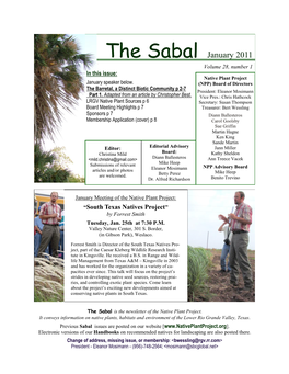 Sabal Jan 11