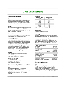 Gods Lake Narrows