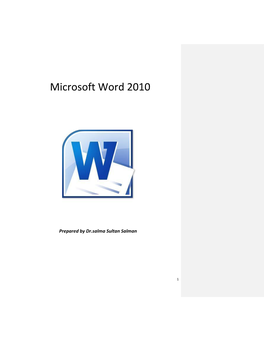 Microsoft Word 2010