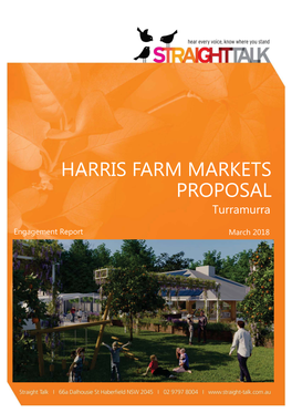 HARRIS FARM MARKETS PROPOSAL Turramurra