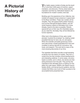 A Pictorial History of Rockets