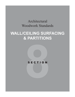 Architectural Woodwork Standards, 2Nd Edition