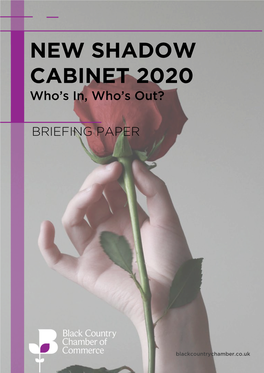 NEW SHADOW CABINET 2020 Who’S In, Who’S Out?
