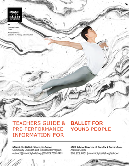 Teachers Guide & Pre-Performance