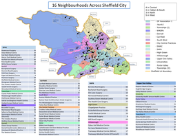 16 Neighbourhoods Across Sheffield City 4 in Central 4 in Hallam & South 3 in North High Green 5 in West