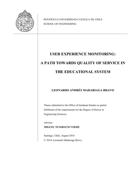 A Path Towards Quality of Service in the Educational System