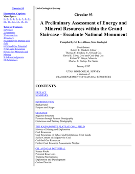 Energy and Mineral Resources, Grand Staircase