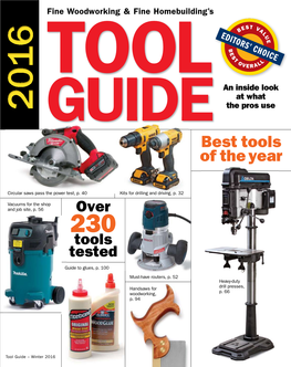 Tool Guide – Winter 2016 Fwt01adp2.Inddprint: 7/27/15 1:02 Consumer PM Pg 2 - (Cyan)(Magenta)(Yellow)(Black) AD