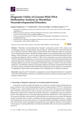 Diagnostic Utility of Genome-Wide DNA Methylation Analysis in Mendelian Neurodevelopmental Disorders