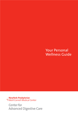 Your Personal Wellness Guide Table of Con Tents