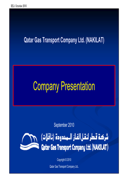 Qatari Gas Transport Company Ltd. (NAKILAT)