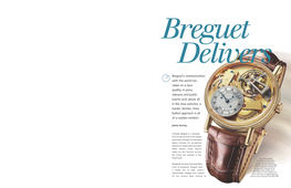 2 Breguet's Communication with the World Has Taken on a New Quality, In