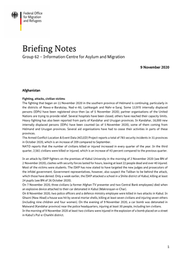 Briefing Notes KW46 2020 Englisch