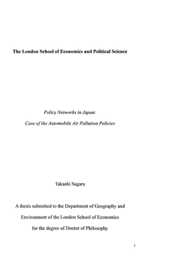 The London School of Economics and Political Science