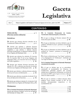 Gaceta Legislativa