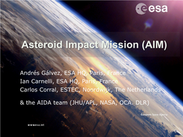 Asteroid Impact Mission (AIM)