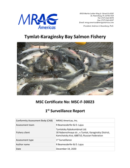 Tymlat-Karaginsky Bay Salmon Fishery