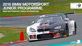2016 Bmw Motorsport Junior Programme