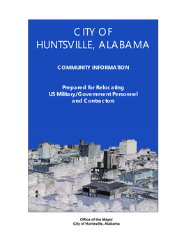 City of Huntsville, Alabama Table of Contents