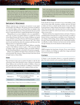 Influence Holdings Land Holdings