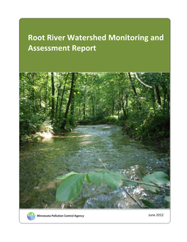 Root River Watershed Monitoring and Assessment Report