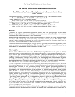 Small Vehicle Asteroid Mission Concept
