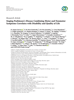 Staging Parkinson's Disease Combining Motor and Nonmotor