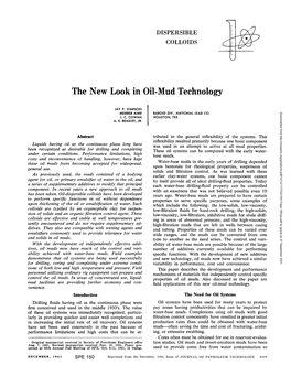 The New Look in Oil-Mud Technology